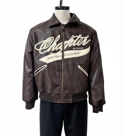 Fashion Short Padded Leather Jacket