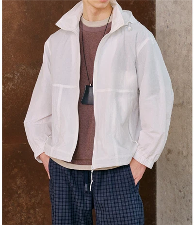 Men's Spring/Summer Thin Hooded Concealed Compartment Sun-Protective Jacket